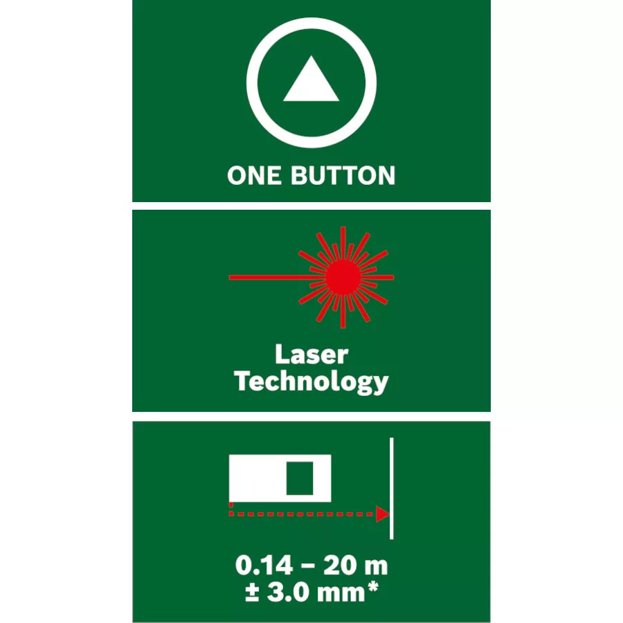 Télémètre / lasermètre EasyDistance 20 Bosch